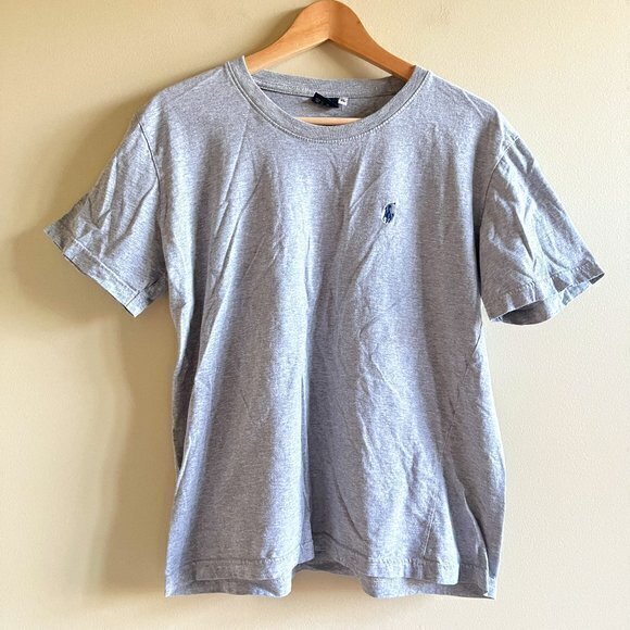 Polo‎ Ralph Lauren Gray Tee Shirt Top Short Sleeve Kids Size XL Athletic Golf - Picture 1 of 3